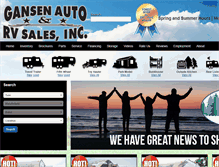 Tablet Screenshot of gansenautoandrv.com